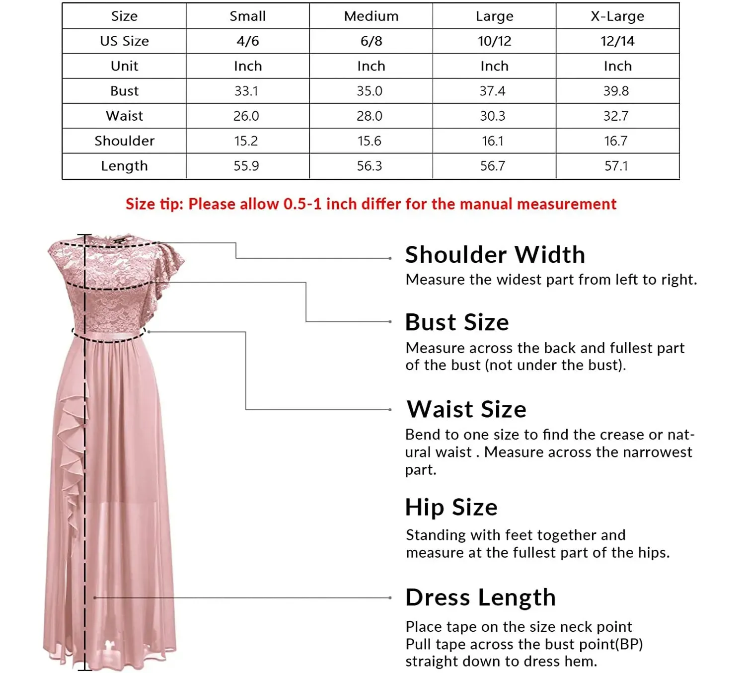 Women's Fashionable Lace High Waist Dress