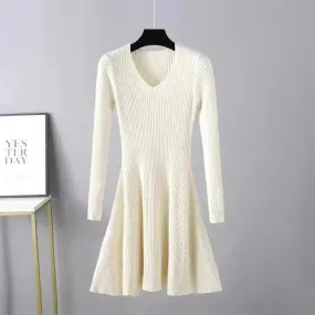 Woolen Skirt Base Knitting Women's Dress