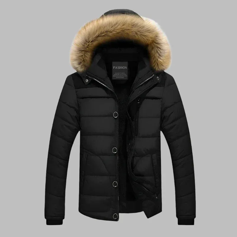 Xite Nordic Parka | Langer wasserdichter Parka-Wintermantel für Herren mit Fellkragen und Fleecefutter