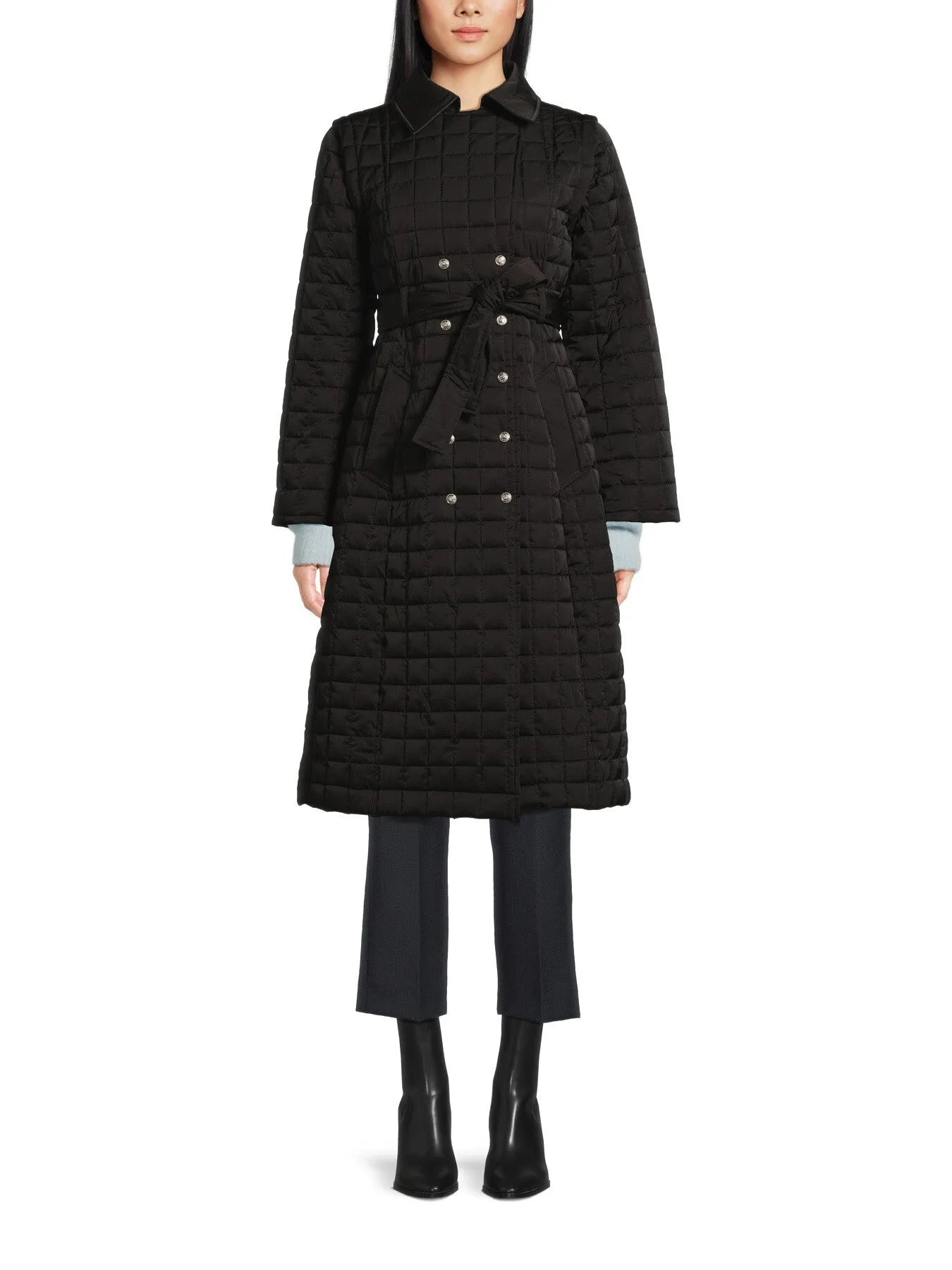 Zolla Quilted Belted Coat