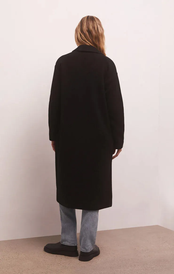 ZSupply Mason Knit Coat- Black